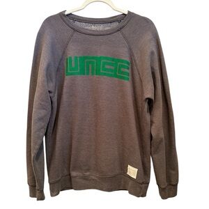 Retrobrand Crewneck Sweatshirt with Green Logo Soft Comfy Layer Sz L